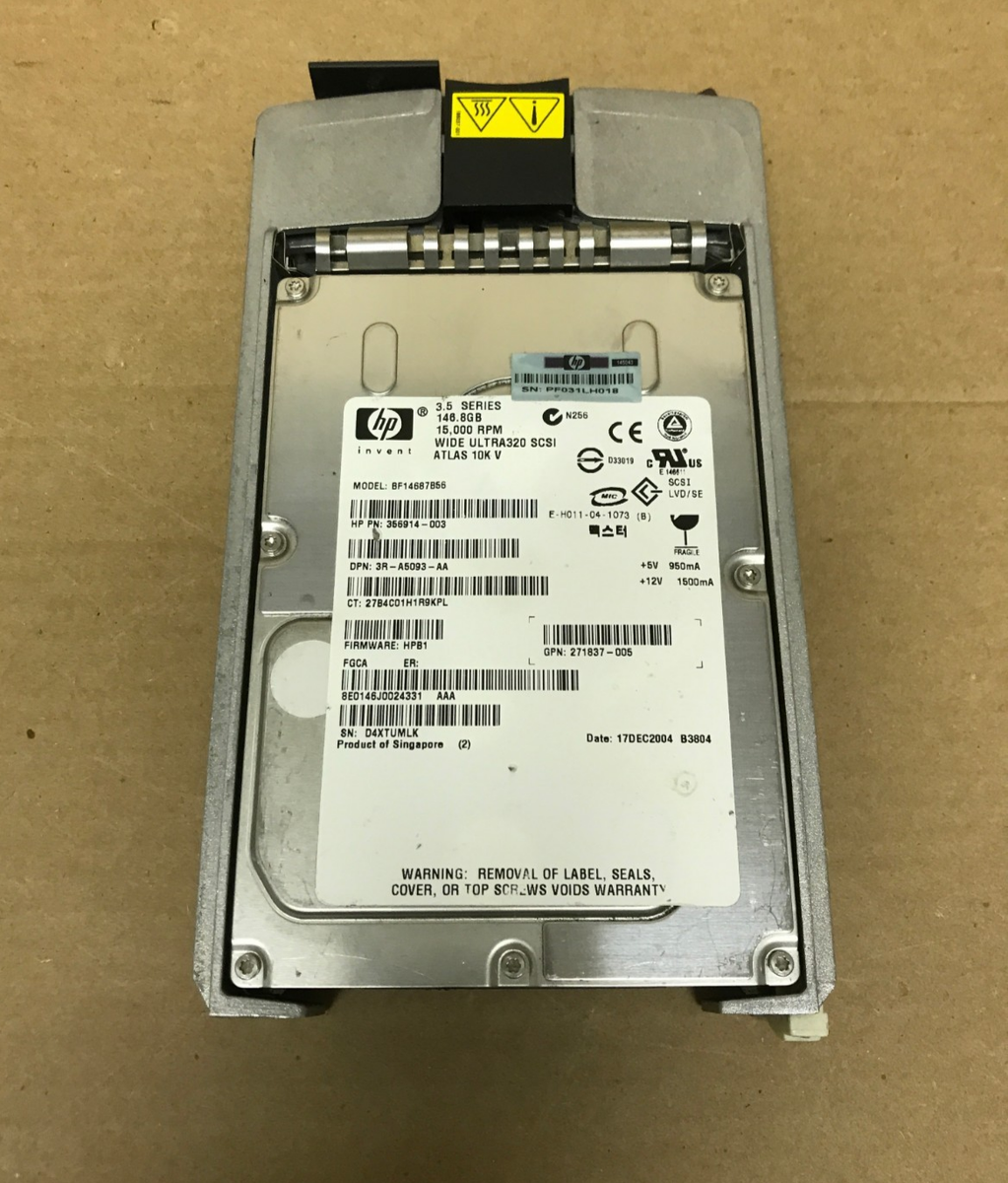 HP 289044-001, 356914-001, 146GB 15K RPM SCSI ultra 320 drive | eBay