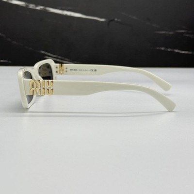 NEW MIU MIU WOMEN MU08ZS 1425S0 SUNGLASSES WHITE EYEWEAR SMU  display picture 1