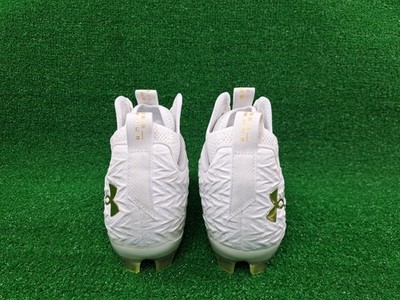 Under Armour Mens Spotlight Clone 3.0 MC Football Cleats 11.5 White Green NEW Under Armour Mens Spotlight Clone 3.0 MC Football Cleats Sz  main image 3