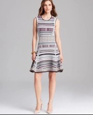 NWT Diane von Furstenberg “Eleanor” Jacquard Fit & Flare Dress ~ Large