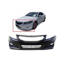 Front Bumper Cover For 2011-2012 Honda Accord Coupe W Fog Light Holes