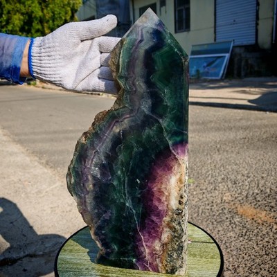 11.11LB Restoration of Natural Colored Fluorite Crystal Specimens 5050g
