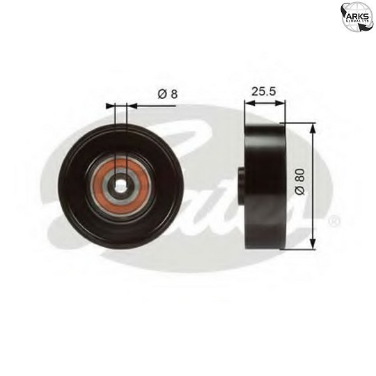 V-Ribbed Belt Deflection/Guide Pulley Fits Puch Ssangyong VW GATES T38089 - Image 20