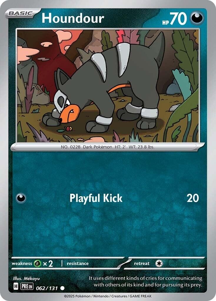 Houndour 062/131 SV: Prismatic Evolutions Near Mint EN Pokemon