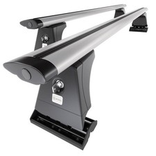 Alu Dachträger für BMW 3er E46 Touring (2002-2005) D silbern Montagepunkte