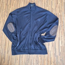 Paul & Shark Yachting Herren Strickjacke Cardigan aus Wolle Dunkelblau Größe xl