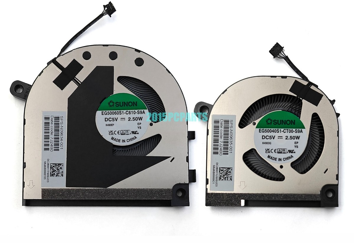 New HP Envy 15-EW 15-EW0013DX 15-EW0023DX CPU / GPU Fan N09634-001