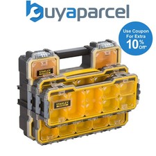 Stanley Fatmax Pro Waterproof Organiser Latch and Seal Triple Pack
