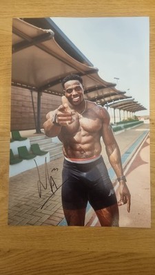 harry aikines-aryeetey Signed  12x8 photo autograph 