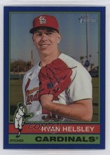 2025 Topps Heritage Chrome Blue Border /150 Ryan Helsley #9 tw0