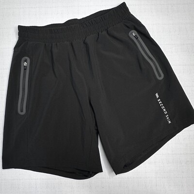 Mack Weldon Shorts Second Skin Men's M Athletic Black Gym Training Running