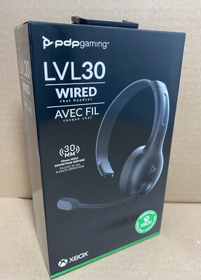 PDP LVL30 Wired Headset Noise-Canceling Mic Single-Sided One Ear for PC, Xbox