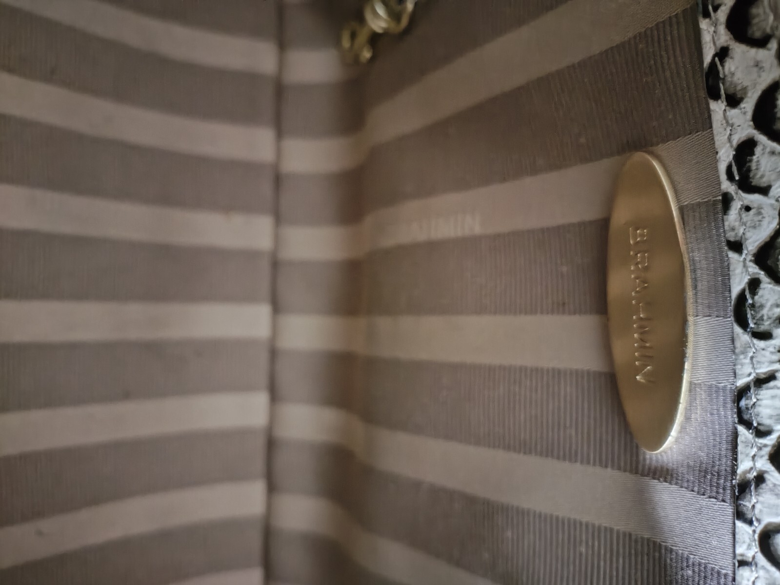 Brahmin Vivian Black Java Snake Dome Leather Satc… - image 13