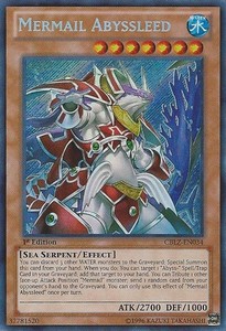 Mermail Abyssleed - CBLZ-EN034 - Secret Rare - Unlimited Edition x1 - Near Mint
