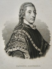 ERNST CHRISTOPH VON KAUNITZ RIETBERG (1737-1797) VIENNA PORTRAIT 19th century engraving