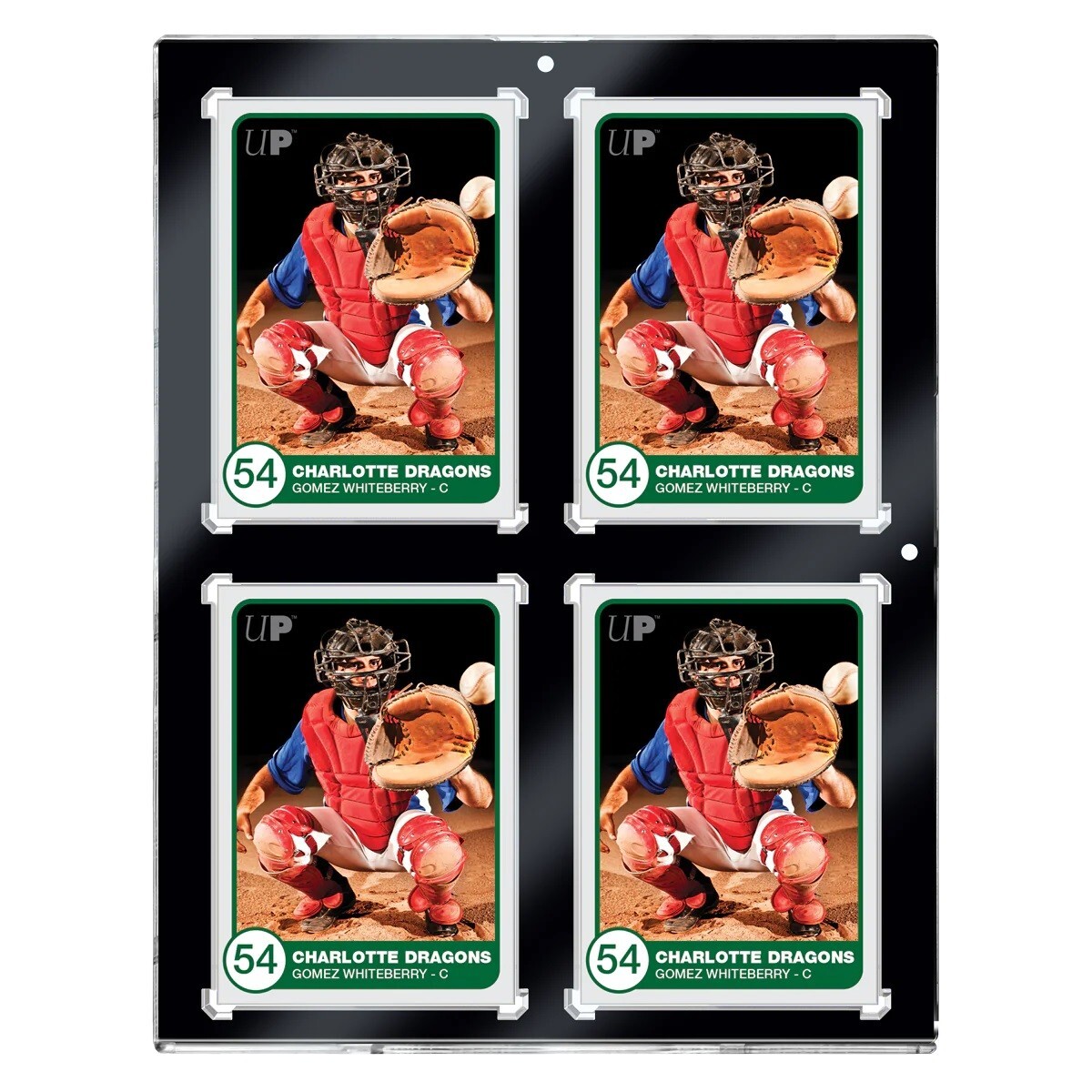 Ultra Pro 130pt Thick 4-Card Black Border UV ONE-TOUCH Magnetic