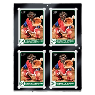 Ultra Pro 130pt Thick 4-Card Black Border UV ONE-TOUCH Magnetic