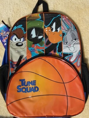 Space Jam Backpack NEW Bugs Bunny Taz Daffy Duck Marvin Martian Backpack NWT