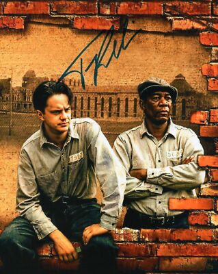 TIM ROBBINS - SHAWSHANK REDEMPTION AUTOGRAPHED SIGNED A4 PP POSTER