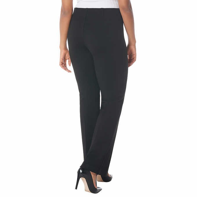 NWT Hilary Radley Women's Pull On Boot Cut Dress Pants Black Size XL