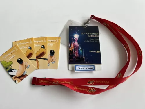 Lanière, Billets - Disneyland Paris 20th Anniversary Extended - Press Event 2013