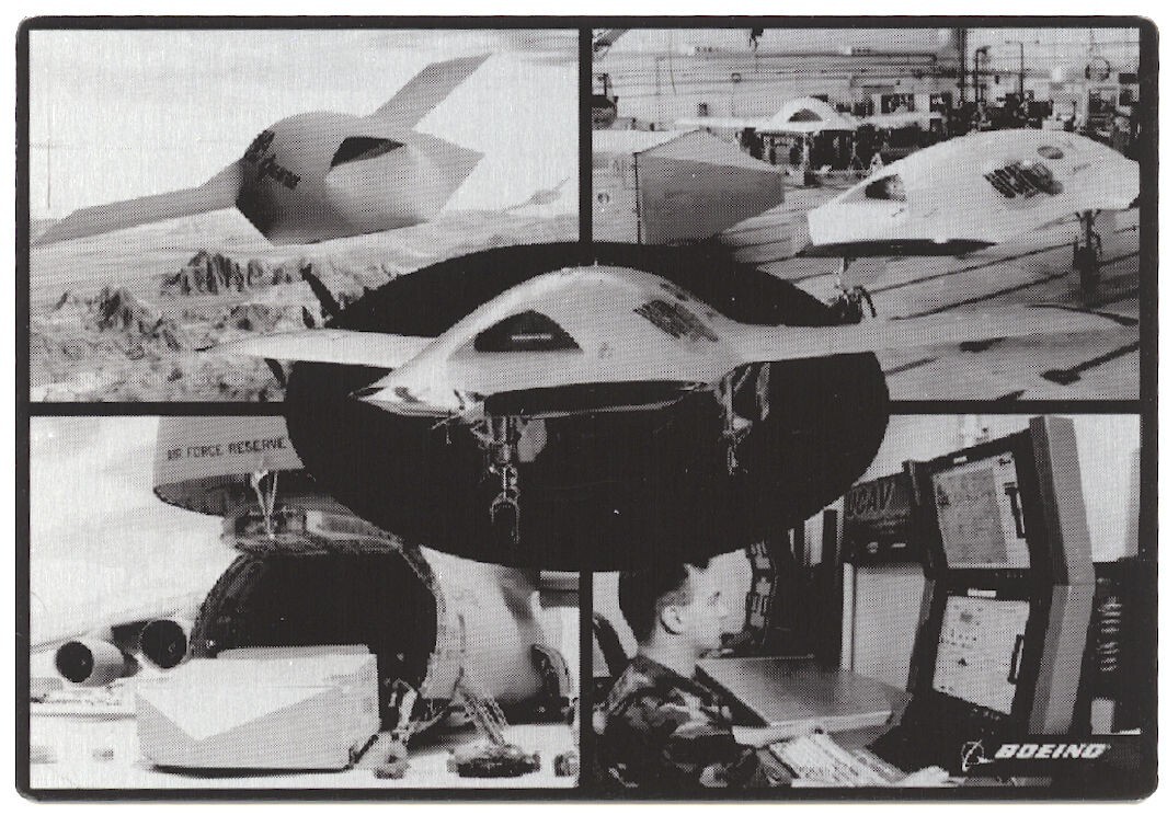 BOEING X-45A UCAV/UCAS FLOWN METAL DATA PLATE