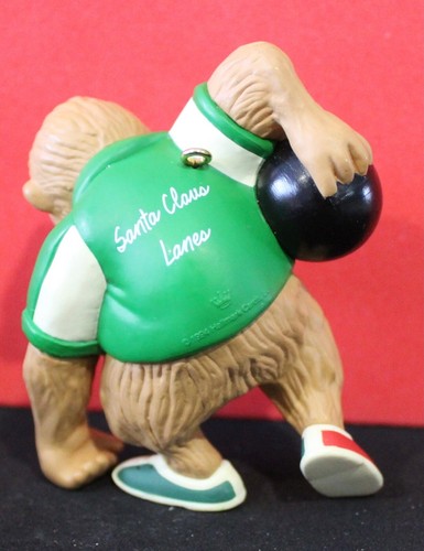 Hallmark 1994 It's a Strike Keepsake Christmas Ornament Bowling Ape - Picture 3 of 3