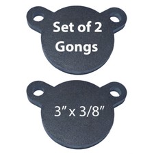 AR500 Steel Shooting Targets lot of 2 Steel 3" x 3/8" Gong Tactical Scorpion