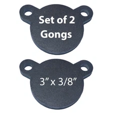 AR500 Steel Shooting Targets lot of 2 Steel 3" x 3/8" Gong Tactical Scorpion