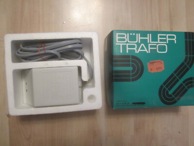 Bühler Trafo T12.1 Transformator T40/E Schutzschalter für  Autorennbahn u.ä. OVP