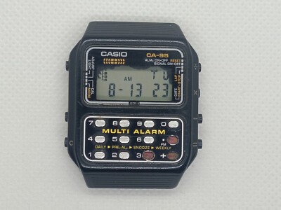 Casio CA-95 Calculator Multi Alarm Watch Module 166 1982 | eBay