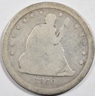1840-O SEATED LIBERTY QUARTER ~ VG VERY GOOD!