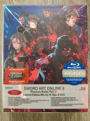 Sword Art Online II: Phantom Bullet Limited Edition Box Set / NEW anime Blu-ray