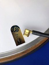 Adaptateur Tête Pompe Lenticulaire Roue Disque Vélo Course Derosa Blanc