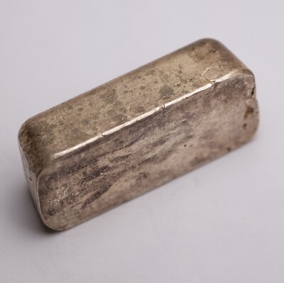 シルバープレートSILVER970 119g RARE P.C. 48 AG 10.75 oz Vintage .999 Silver Bar Poured Loaf Style