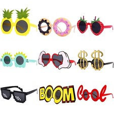 WATSELOK Party Sunglasses - 9 Pairs Funny Hawaiian Glasses, Funny Novelty Gia...