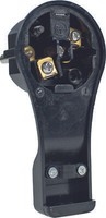 As-Schwabe 45039 | Schutzkontakt-Flachstecker, Schwarz