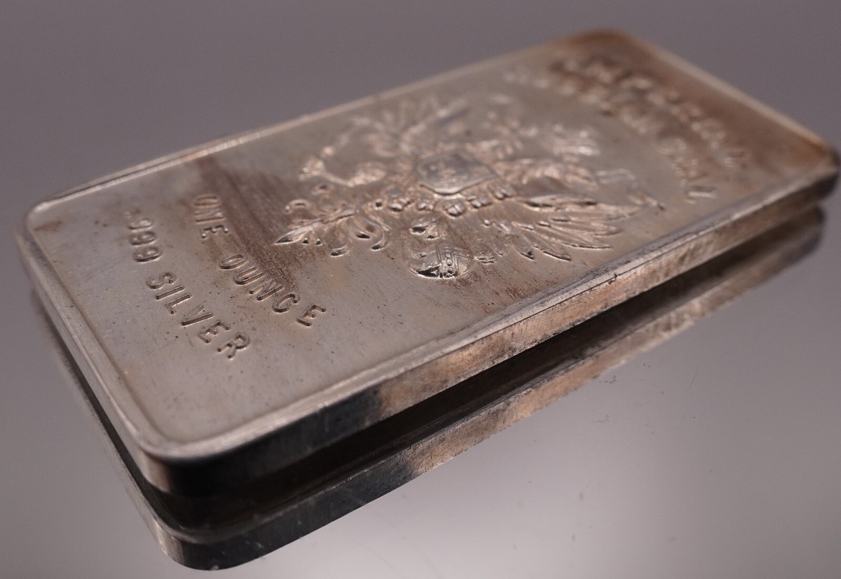 1973 Imperial Russian Seal Patrick Mint 1oz 999 Silver art bar