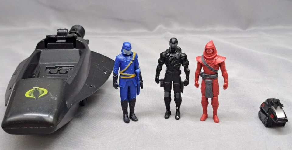 G.I. Figuras Joe Cobra Commander Red Ninja Snake Eyes + Cobra Mamba Foto 2 de 4