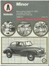 MORRIS MINOR SERIES 2 1000 SALOON TRAVELLER TOURER VAN (1952-71) WORKSHOP MANUAL