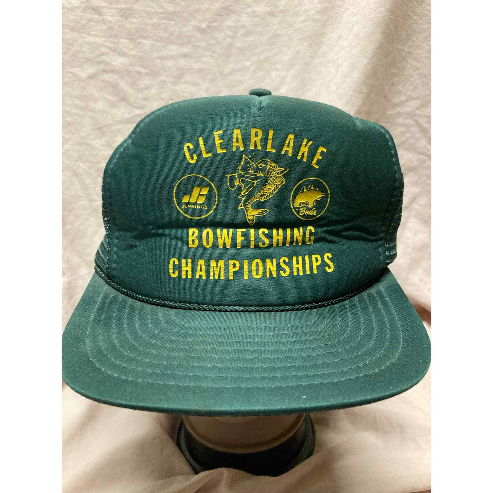 Vintage Clearlake Bowfishing Championships Trucker Style Snapback Hat