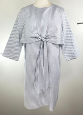 ASOS Dress - Size 12 (US) - Gray & White Striped