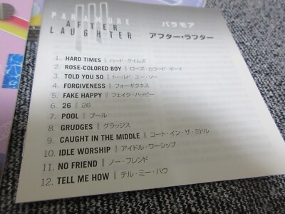 PARAMORE / after laughter / JAPAN LTD CD | eBay