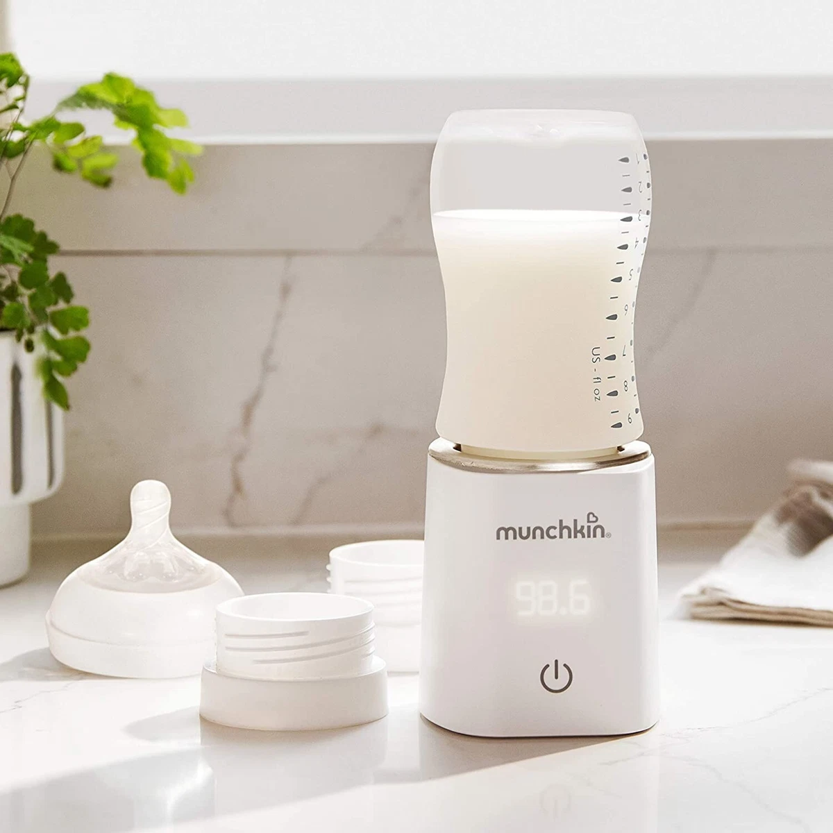 Digital Bottle Warmer Plug in with Four Adapters Fits Most