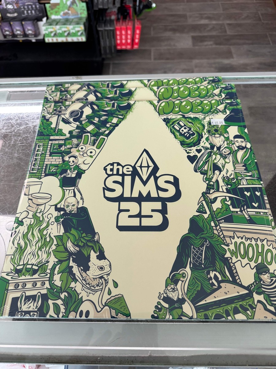 The Sims 25th Soundtrack Album 2LP Metallic Shiny Green - Vinyl