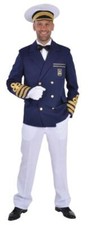 Kapitän Jacke Matrosen Kostüm Jacket Marine Seemann Captain Uniform Offizier Hut