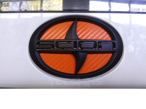 2014-16 Scion tC iA Pre-Cut Carbon Fiber Vinyl Emblem Insert Sticker (No Emblem) - Picture 1 of 13
