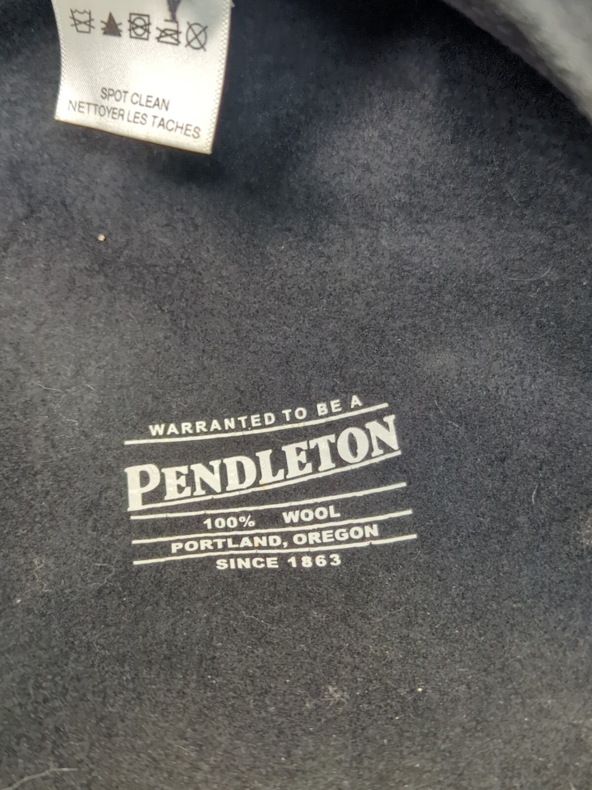 Pendleton Wool Driving Cap Hat Black M Medium New… - image 4