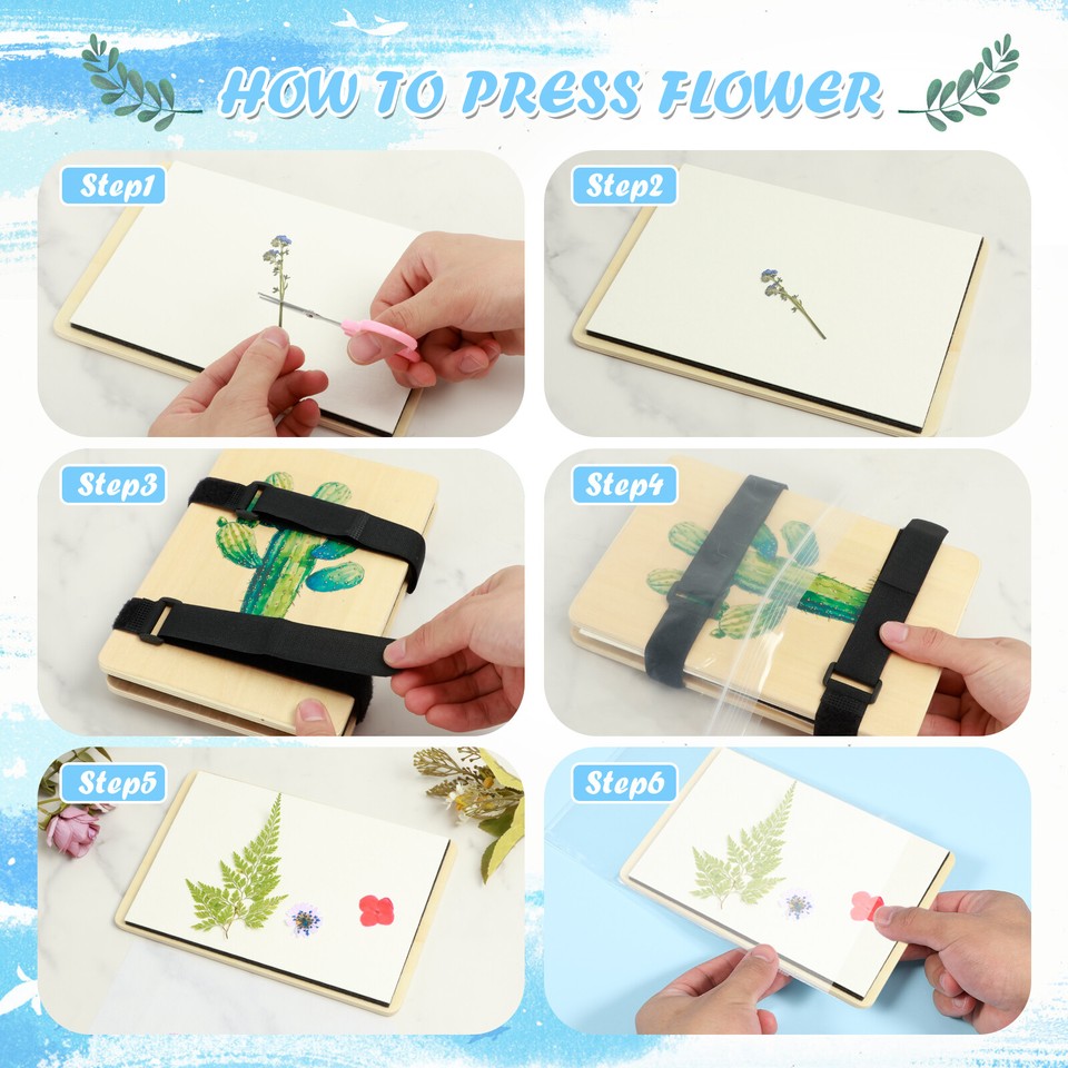 Flower Press Kit Wood Flower Leaf Plant Press Kit Complete Flower majiR
