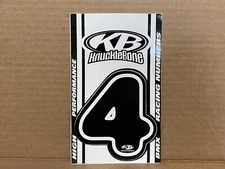 KnuckleBone Original NOS Vintage Bmx Midschool #4 Sticker GT03495